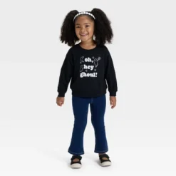 Toddler Girls' Halloween French Terry Pullover - Cat & Jack™ Black 7 Toddler Girls' Halloween French Terry Pullover - Cat & Jack™ Black -Kid Clothing GUEST 00179f00 f899 4f08 8835 21d237e873e7