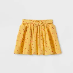 Girls' Tie-Waist Floral Skirt - Cat & Jack™ Yellow -Kid Clothing GUEST 00ab4ea2 c900 43ea b60b d6a0174cb125