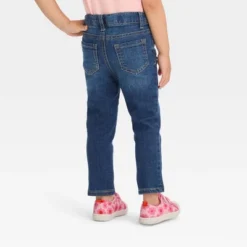 Toddler Skinny Dark Rip Repair Jeggings - Cat & Jack™ Dark Blue