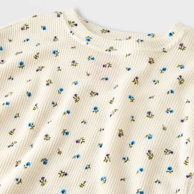 Baby Girls' 2pc Waffle Sweatshirt & Legging Set - Cat & Jack™ 4 Baby Girls' 2pc Waffle Sweatshirt & Legging Set - Cat & Jack™ - Image 2