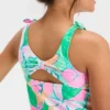Girls' 'Tropical Dreaming' Floral Printed Tankini Set - Cat & Jack™