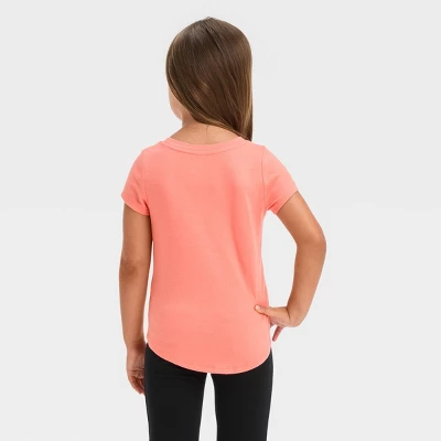 Toddler Girls' 3pk Solid Shirt Set - Cat & Jack™ Orange/Amber Yellow/Olive Green 4 Toddler Girls' 3pk Solid Shirt Set - Cat & Jack™ Orange/Amber Yellow/Olive Green - Image 2