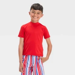 Boys' Solid Rash Guard Top - Cat & Jack™ Red 7 Boys' Solid Rash Guard Top - Cat & Jack™ Red -Kid Clothing GUEST 03c61d71 3942 4b8a 96f7 b0255e73ae1f