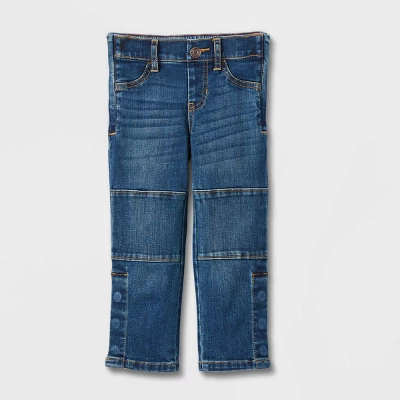 Toddler Boys' Adaptive Jeans - Cat & Jack™ Medium Wash 6 Toddler Boys' Adaptive Jeans - Cat & Jack™ Medium Wash - Image 4