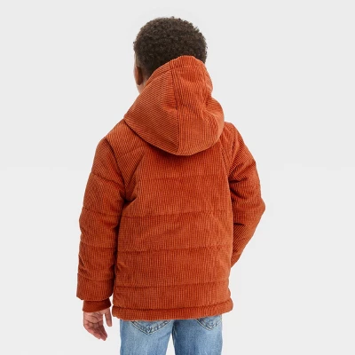 Toddler Corduroy Puffer Jacket - Cat & Jack™ Brown 3 Toddler Corduroy Puffer Jacket - Cat & Jack™ Brown