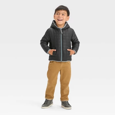 Toddler Puffer Jacket - Cat & Jack™ Black 4 Toddler Puffer Jacket - Cat & Jack™ Black - Image 2