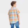Boys' Short Sleeve Plaid Button-Down Shirt - Cat & Jack™ Orange 2 Boys' Short Sleeve Plaid Button-Down Shirt - Cat & Jack™ Orange -Kid Clothing GUEST 06de827f fb77 42dc 9bbc ae3b1dfa76ce