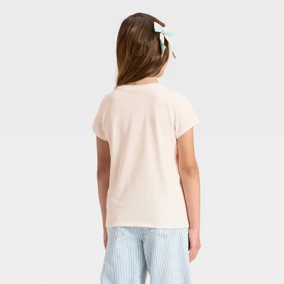Girls' Short Sleeve Graphic T-Shirt - Cat & Jack™ 4 Girls' Short Sleeve Graphic T-Shirt - Cat & Jack™ - Image 2