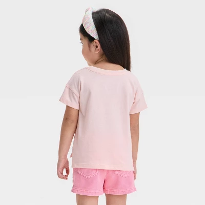 Toddler Girls' 'Ice Cream' Shirt - Cat & Jack™ Peach Orange 4 Toddler Girls' 'Ice Cream' Shirt - Cat & Jack™ Peach Orange - Image 2