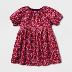 Toddler Girls' Adaptive Short Sleeve Woven Dress - Cat & Jack™ Burgundy 9 Toddler Girls' Adaptive Short Sleeve Woven Dress - Cat & Jack™ Burgundy -Kid Clothing GUEST 078ddbab 3113 4ae6 a02f fb0dffcef3bd