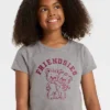 Girls' Short Sleeve Friendsies Graphic T-Shirt - Cat & Jack™ Medium Charcoal