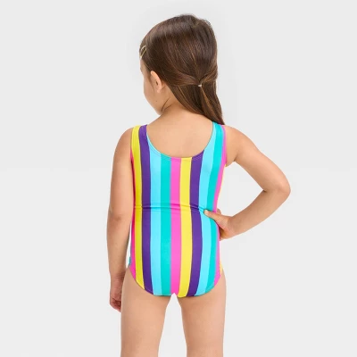 Toddler Girls' Striped Belted One Piece Swimsuit - Cat & Jack™ 4 Toddler Girls' Striped Belted One Piece Swimsuit - Cat & Jack™ - Image 2