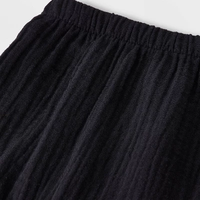 Baby Boys' Dog Printed Henley Gauze Shorts Set - Cat & Jack™ Black 5 Baby Boys' Dog Printed Henley Gauze Shorts Set - Cat & Jack™ Black - Image 3