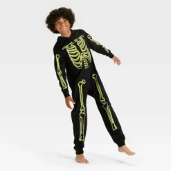 Boys' Halloween Skeleton Union Suit - Cat & Jack™ Black 7 Boys' Halloween Skeleton Union Suit - Cat & Jack™ Black -Kid Clothing GUEST 08ccd34c 962b 40c0 a61e 47ab824ef084