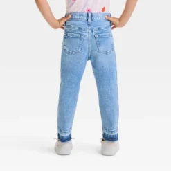 Toddler Straight Released Hem Jeans - Cat & Jack™ Blue