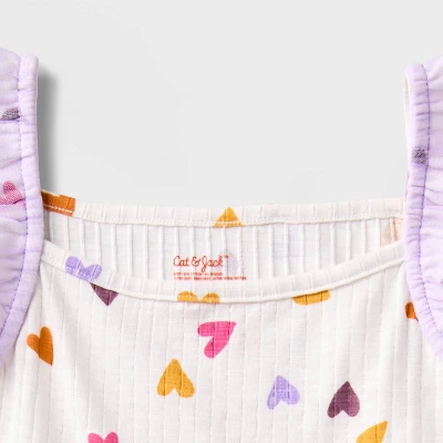 Girls' Adaptive Flutter Sleeve Tulle Dress - Cat & Jack™ Almond Cream 4 Girls' Adaptive Flutter Sleeve Tulle Dress - Cat & Jack™ Almond Cream - Image 2