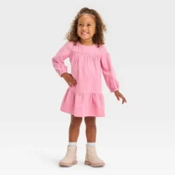Toddler Girls' Rose Sequin Corduroy Long Sleeve Dress - Cat & Jack™ Dusty Pink 7 Toddler Girls' Rose Sequin Corduroy Long Sleeve Dress - Cat & Jack™ Dusty Pink -Kid Clothing GUEST 09dbe414 d9bb 40f4 b03b fb4e85039bee
