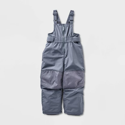 Toddler Solid Snow Bib - Cat & Jack™ Gray 6 Toddler Solid Snow Bib - Cat & Jack™ Gray - Image 4
