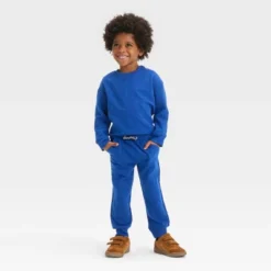 Toddler Boys' Embossed Knit Sweatshirt And Jogger Pants Set - Cat & Jack™ Blue 6 Toddler Boys' Embossed Knit Sweatshirt And Jogger Pants Set - Cat & Jack™ Blue -Kid Clothing GUEST 0b1b3bc9 24eb 4181 86db 90118d8109f4