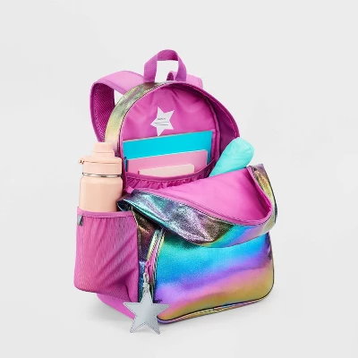 Kids' 16.5" Backpack Gradient Fur Patches - Cat & Jack™ 3 Kids' 16.5" Backpack Gradient Fur Patches - Cat & Jack™