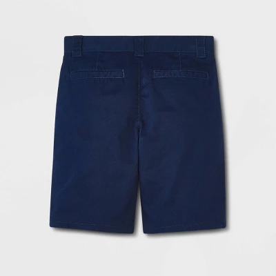 Girls' 2pk Uniform Chino Shorts - Cat & Jack™ Blue 3 Girls' 2pk Uniform Chino Shorts - Cat & Jack™ Blue