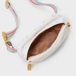Girls' Heart Print Fanny Crossbody Bag - Cat & Jack™️ White: Adjustable Strap, Lightweight Miniature Design, Woven Polyester 7 Girls' Heart Print Fanny Crossbody Bag - Cat & Jack™️ White: Adjustable Strap, Lightweight Miniature Design, Woven Polyester -Kid Clothing GUEST 0d124fc3 8e68 4e5f 98f6 2b03848ec043