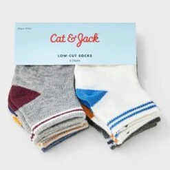 Toddler Boys' 6pk Colorblock Ankle Socks - Cat & Jack™