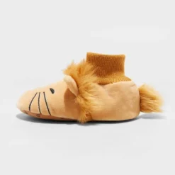 Toddler Boys' Leo Lion Slippers - Cat & Jack™ Tan