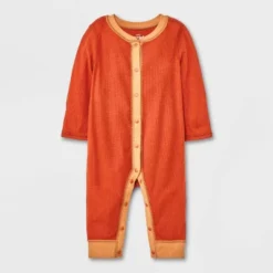 Baby Ribbed Snap Adaptive Romper - Cat & Jack™ Orange 9 Baby Ribbed Snap Adaptive Romper - Cat & Jack™ Orange -Kid Clothing GUEST 0fede2d4 d038 4023 94d7 814a3901e5b1