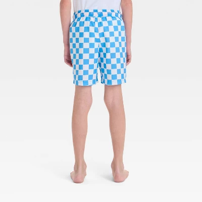 Boys' Checkered Swim Shorts - Cat & Jack™ 3 Boys' Checkered Swim Shorts - Cat & Jack™