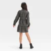 Girls' Long Sleeve Plaid Tiered Woven Dress - Cat & Jack™ -Kid Clothing GUEST 11539035 520f 40f9 9604 a5b4924da2a8