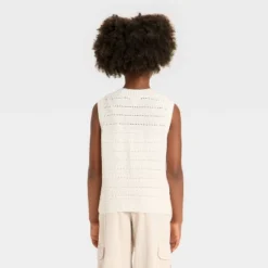 Girls' Button-Front Sweater Vest - Cat & Jack™