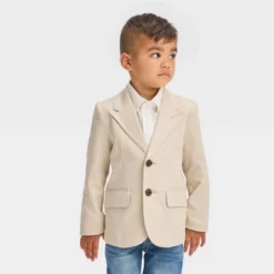 Toddler Boys' 'Button-Front' Blazer - Cat & Jack™ Beige -Kid Clothing GUEST 14b013ef 1259 439e 80dc 510e69ee3939
