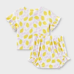 Baby Girls' Ribbed Top & Bottom Set - Cat & Jack™