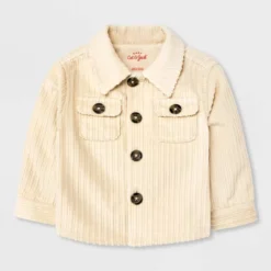 Baby Boys' Corduroy Shacket - Cat & Jack™ Cream -Kid Clothing GUEST 15bee002 65e1 4aa4 9b29 9b3de99b6f1e