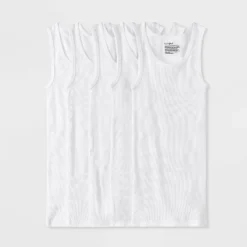 Boys' 5pk Tank Tops - Cat & Jack™ White -Kid Clothing GUEST 16a64e5c 19a8 4e4e 881f 6167412d1f8e