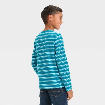 Boys' Long Sleeve Thermal Henley Shirt - Cat & Jack™ 3 Boys' Long Sleeve Thermal Henley Shirt - Cat & Jack™