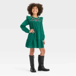 Girls' Long Sleeve Woven Floral Dress - Cat & Jack™ Forest Green 6 Girls' Long Sleeve Woven Floral Dress - Cat & Jack™ Forest Green -Kid Clothing GUEST 1a60b385 ef17 4ade 80e0 842a8491f46a