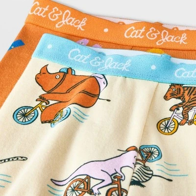 Toddler Girls' 4pc Alphabet & Circus Pajama Set - Cat & Jack™ Orange 4 Toddler Girls' 4pc Alphabet & Circus Pajama Set - Cat & Jack™ Orange - Image 2