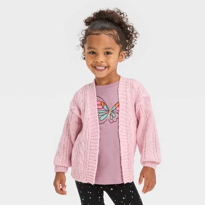 Toddler Girls' Cardigan - Cat & Jack™ 6 Toddler Girls' Cardigan - Cat & Jack™ - Image 4