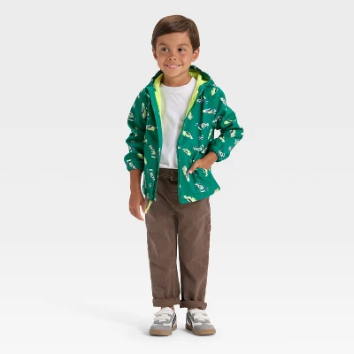 Toddler Boys' Full Zip Racecar Softshell Jacket - Cat & Jack™ Green 4 Toddler Boys' Full Zip Racecar Softshell Jacket - Cat & Jack™ Green - Image 2