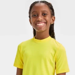 Girls' Solid Rash Guard Swim Top - Cat & Jack™