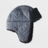 Boys' Quilted Trapper Hat - Cat & Jack™ Gray -Kid Clothing GUEST 20864a7c 11bd 4fbf 86a1 47fc93273042