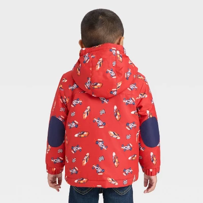 Toddler Boys' Racecar 3-in-1 Snowplay Jacket - Cat & Jack™ Red 3 Toddler Boys' Racecar 3-in-1 Snowplay Jacket - Cat & Jack™ Red