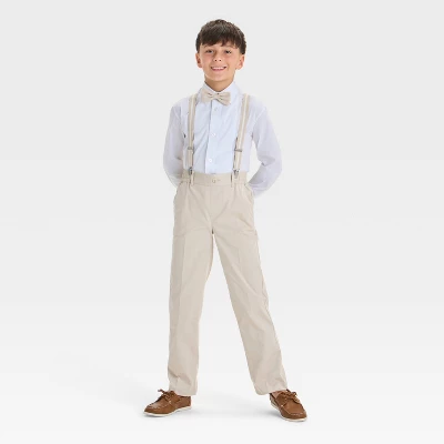 Boys' Dress Pants - Cat & Jack™ Beige 4 Boys' Dress Pants - Cat & Jack™ Beige - Image 2