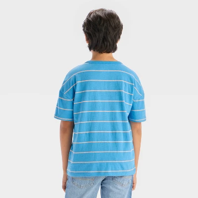 Boys' Short Sleeve Striped T-Shirt - Cat & Jack™ 3 Boys' Short Sleeve Striped T-Shirt - Cat & Jack™