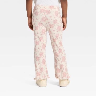 Toddler Girls' Ribbed Flare Leggings - Cat & Jack™ 3 Toddler Girls' Ribbed Flare Leggings - Cat & Jack™