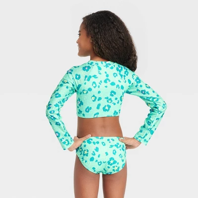 Girls' 'Wild Star' Long Sleeve Bikini Set - Cat & Jack™ 4 Girls' 'Wild Star' Long Sleeve Bikini Set - Cat & Jack™ - Image 2