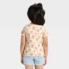 Toddler Girls' Short Sleeve Floral Ribbed T-Shirt - Cat & Jack™ Beige 4T 2 Toddler Girls' Short Sleeve Floral Ribbed T-Shirt - Cat & Jack™ Beige 4T -Kid Clothing GUEST 255814bb 90c1 4f78 b866 e2c2769b675b 5