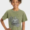 Girls' Short Sleeve Oversized Halloween Graphic T-Shirt - Cat & Jack™ Olive Green 2 Girls' Short Sleeve Oversized Halloween Graphic T-Shirt - Cat & Jack™ Olive Green -Kid Clothing GUEST 26cf4079 621e 4099 adc4 d97cbd8ca82f